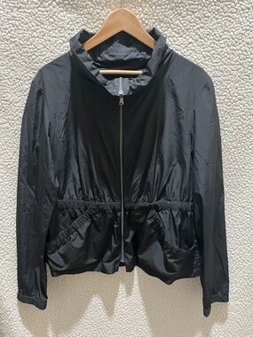 Kenneth Cole Black Zip-Up Utility Jacket